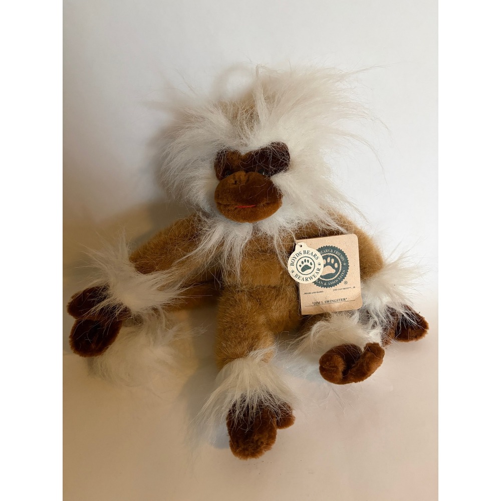 Vintage NWT Boyds Bears Spider Monkey Jim I. Swingster Plush Poseable Tail 1985